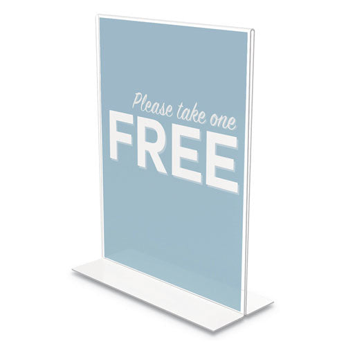 ESDEF69201VP - CLASSIC IMAGE STAND-UP DOUBLE-SIDED SIGN HOLDER, 8 1-2" X 11", 12-PACK