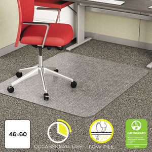 ESDEFCM11442F - ECONOMAT OCCASIONAL USE CHAIR MAT, LOW PILE CARPET, FLAT, 46 X 60, RECTANGLE, CR
