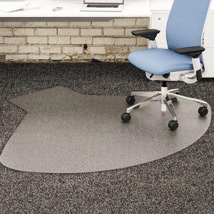 ESDEFCM14003K - SUPERMAT FREQUENT USE CHAIR MAT, MEDIUM PILE CARPET, 60 X 66, WORKSTATION, CLEAR