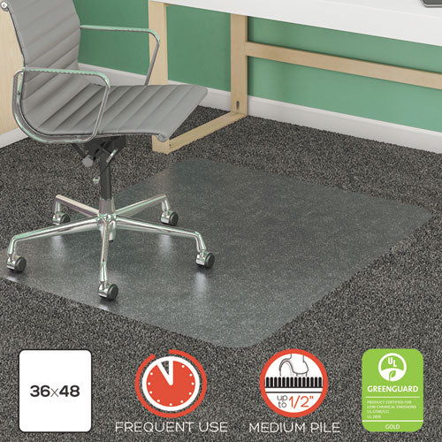 ESDEFCM14142 - SUPERMAT FREQUENT USE CHAIR MAT FOR MEDIUM PILE CARPET, 36 X 48, RECTANGULAR, CR