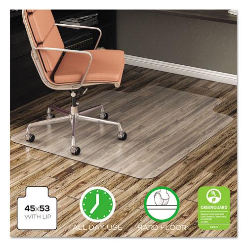 ESDEFCM21232COM - ECONOMAT ALL DAY USE CHAIR MAT FOR HARD FLOORS, ROLL, 45 X 53, LIPPED, CLEAR