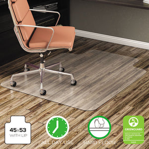 ESDEFCM21232 - ECONOMAT ALL DAY USE CHAIR MAT FOR HARD FLOORS, 45 X 53, WIDE LIPPED, CLEAR