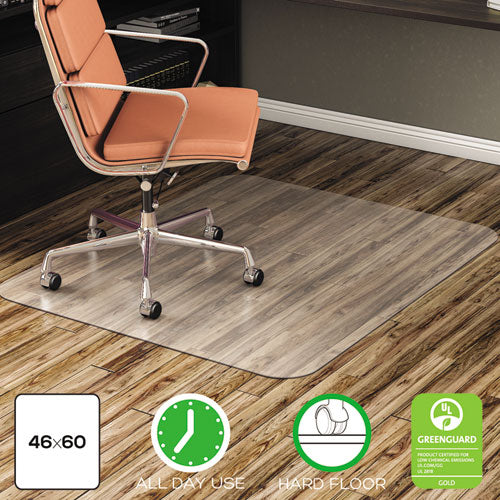 ESDEFCM21442F - ECONOMAT ALL DAY USE CHAIR MAT FOR HARD FLOORS, 46 X 60, RECTANGULAR, CLEAR