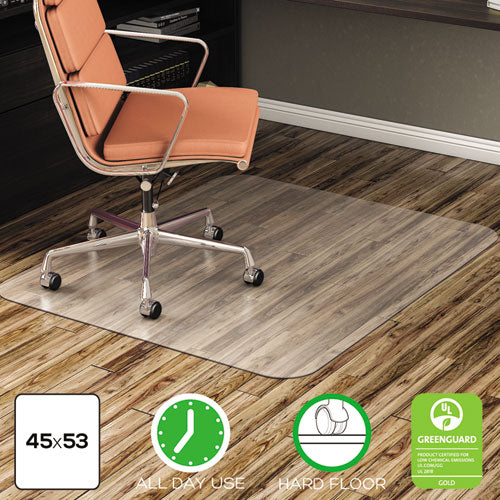 ESDEFCM2E242 - ECONOMAT ALL DAY USE CHAIR MAT FOR HARD FLOORS, 45 X 53, RECTANGULAR, CLEAR