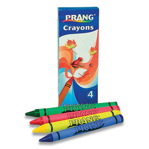Crayons Made With Soy, 4 Assorted Colors, 4-pack, 288 Packs-carton