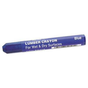 ESDIX52100 - Lumber Crayons, 4 1-2 X 1-2, Blue, Dozen