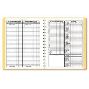 ESDOM612 - SIMPLIFIED MONTHLY BOOKKEEPING RECORD, TAN VINYL COVER, 128 PAGES, 8 1-2 X 11