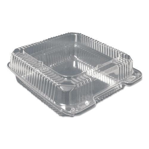 ESDPKPXT900 - PLASTIC CLEAR HINGED CONTAINERS, 9 X 9, CLEAR, 200-CARTON