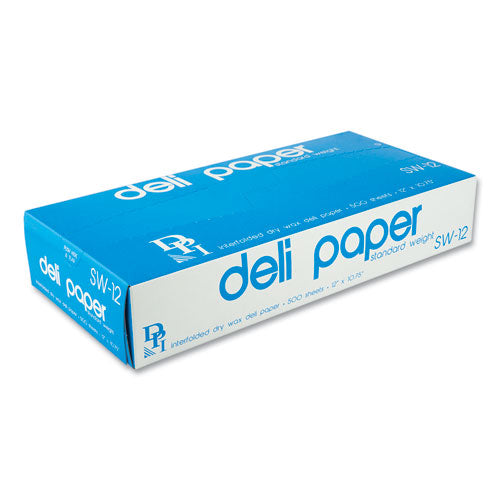 ESDPKSW12XXBX - INTERFOLDED DELI SHEETS, 12" X 10 3-4", 500-BOX