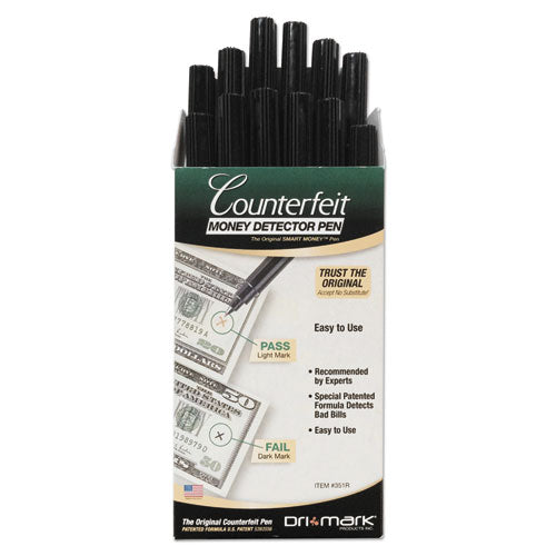 ESDRI351R1 - Smart Money Counterfeit Bill Detector Pen For Use W-u.s. Currency, Dozen