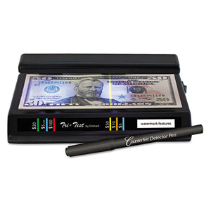 ESDRI351TRI - Tri Test Counterfeit Bill Detector, Uv With Pen, 7 X 4 X 2 1-2