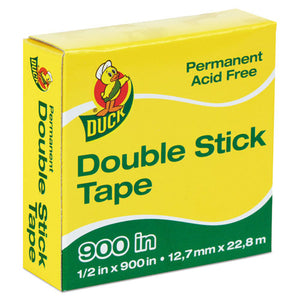 ESDUC1081698 - Permanent Double-Stick Tape, 1-2" X 900", 1" Core, Clear