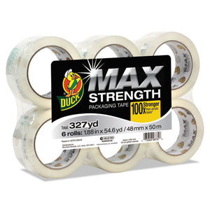 ESDUC241513 - Max Packaging Tape, 1.88" X 54.6 Yds, 3" Core, Crystal Clear, 6-pack