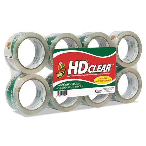 ESDUC282195 - Heavy-Duty Carton Packaging Tape, 1.88" X 55 Yards, Clear, 8-pack
