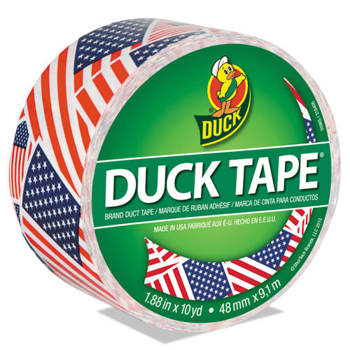 ESDUC283046 - Colored Duct Tape, 9 Mil, 1.88" X 10 Yds, 3" Core, Us Flag
