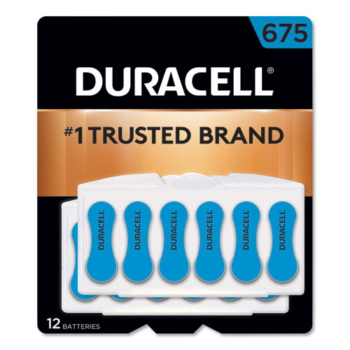 ESDURDA675B12ZMR0 - HEARING AID BATTERY, #675, 12-PACK