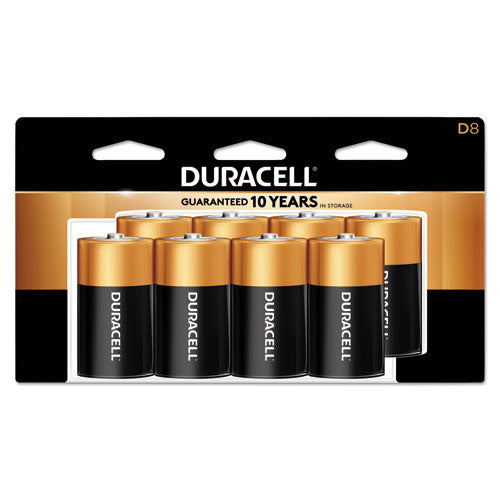 ESDURMN13RT8Z - COPPERTOP ALKALINE BATTERIES, D, 8-PACK