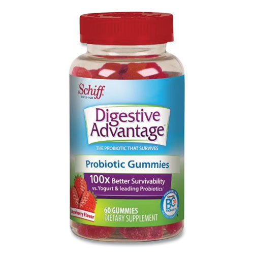 Probiotic Gummies, Strawberry, 60 Count