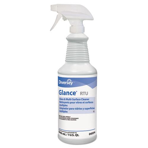 ESDVO04554 - Glance Glass & Multi-Surface Cleaner, Liquid, 32 Oz Spray Bottle, 12-carton