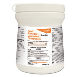 ESDVO100895790 - Avert Sporicidal Disinfectant Cleaner Wipes, Chlorine, 6 X 7, 160-can, 12-carton