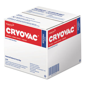ESDVO100946905 - Cryovac One Quart Freezer Bag Dual Zipper, Clear, 7" X 7 15-16", 300-ct
