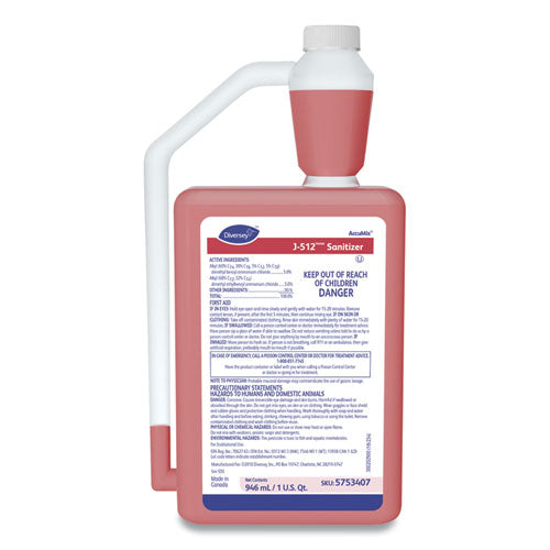 ESDVO5753407 - J-512 TM-MC SANITIZER  6X32 OZ