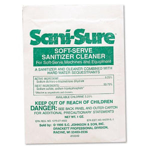 ESDVO90234 - Sani Sure Soft Serve Sanitizer & Cleaner, Powder, 1 Oz. Packet