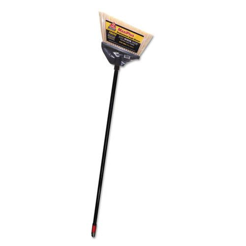ESDVO91351CT - Maxiplus Professional Angle Broom, Polystyrene Bristles, 51" Handle, Black, 4-ct