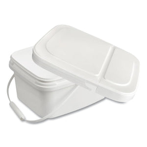 Polypropylene Dry Wipe Charging Bucket, 24 X 14 X 14, White, 12-box