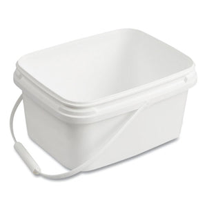 Polypropylene Dry Wipe Charging Bucket, 24 X 14 X 14, White, 12-box