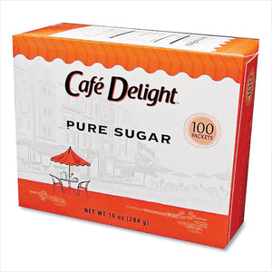 Pure Sugar Packets, 0.10 Oz Packet, 100 Packets-box