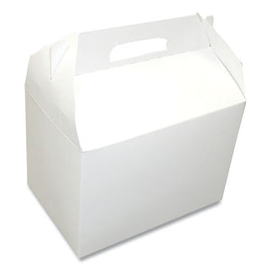 Take-out Barn One-piece Paperboard Food Box, 8.63 X 6 X 6.5, White, 200-carton