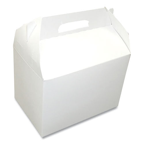 Take-out Barn One-piece Paperboard Food Box, 8.63 X 6 X 6.5, White, 200-carton