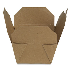 Reclosable One-piece Natural-paperboard Take-out Box, 4.5 X 5 X 2.5, Brown, 450-carton