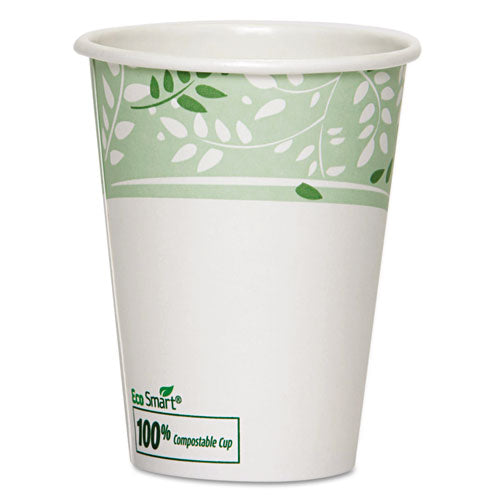 ESDXE2342PLA - Pla Hot Cups, Paper W-pla Lining, Viridian, 12oz, 1000-carton