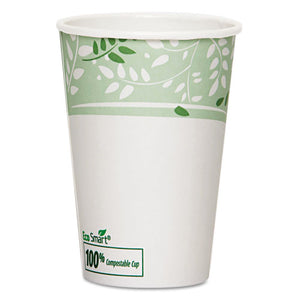 ESDXE2346PLA - Ecosmart Hot Cups, Paper W-pla Lining, Viridian, 16oz, 1000-carton