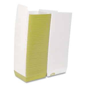 Paperboard Clamshell Sandwich Box, Pathways Theme, 5.5 X 5.5 X 1.38, White-green-maroon, 200-carton