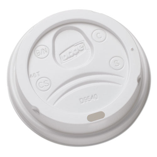 ESDXEDL9540CT - Sip-Through Dome Hot Drink Lids For 10 Oz Cups, White, 100-pack, 1000-carton