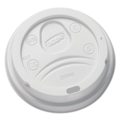 ESDXEDL9540 - Sip-Through Dome Hot Drink Lids For 10 Oz Cups, White, 100-pack