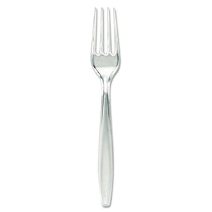 ESDXEFH017 - Plastic Cutlery, Forks, Heavyweight, Clear