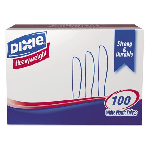 ESDXEKH207CT - Plastic Cutlery, Heavyweight Knives, White, 1000 Per Carton