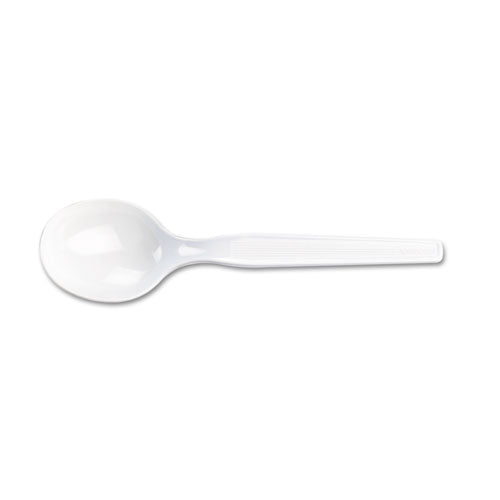 ESDXESM207CT - Plastic Cutlery, Heavy Mediumweight Soup Spoon, 1000 Per Carton