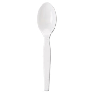 ESDXETM23C7 - Individually Wrapped Polystyrene Cutlery, Teaspoons, White, 1000-carton