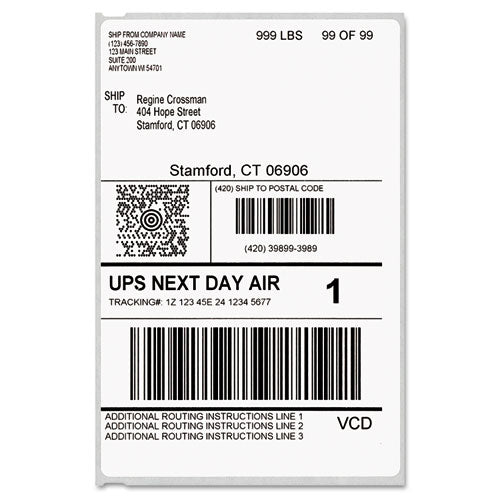 ESDYM1744907 - Labelwriter Shipping Labels, 4 X 6, White, 220 Labels-roll