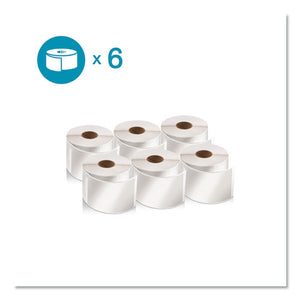 Lw Shipping Labels, 2.13" X 4", White, 220-roll, 6 Rolls-pack