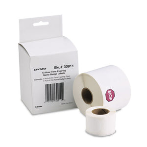 ESDYM30911 - Visitor Management Time-Expiring Name Badges, Adhesive, 2-1-4 X 4, 250-box