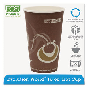ESECOEPBRHC16EW - Evolution World 24% Recycled Content Hot Cups - 16oz., 50-pk, 20 Pk-ct