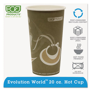 ESECOEPBRHC20EW - Evolution World 24% Recycled Content Hot Cups - 20oz., 50-pk, 20 Pk-ct
