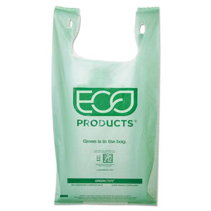 ESECOEPCBLS - Large Compostable Shopper Bag, 10 Gallon, .96 Mil, 50-pk, 10 Pk-ct