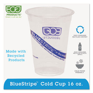 ESECOEPCR16 - Bluestripe 25% Recycled Content Cold Cups, 16 Oz, Clear-blue, 50-pk, 20 Pk-ct